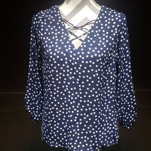 OLM polka dot blouse